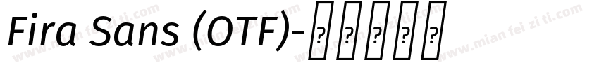 Fira Sans (OTF)字体转换